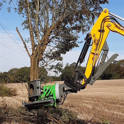 shear attachment for mini excavator|mini excavator tree shear.